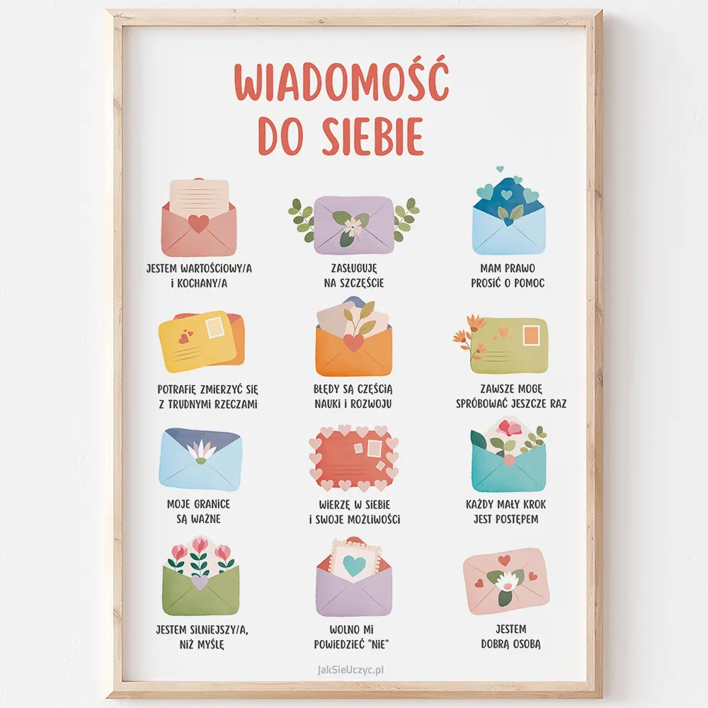 Plakat edukacyjny - Wiadomość do siebie