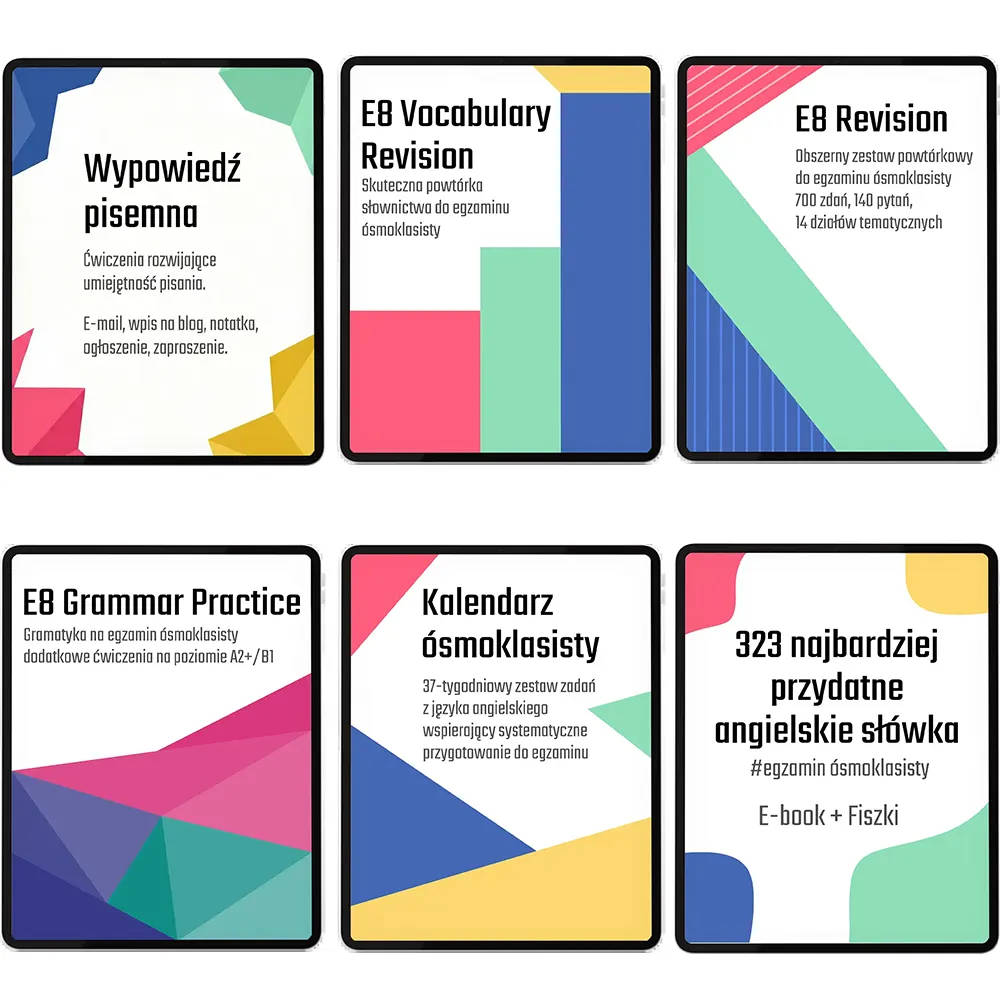 egzamin osmoklasisty angielski zestaw powtorkowy PDF