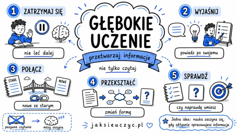 Głębokie uczenie – wyjaśnianie, łączenie, przekształcanie i sprawdzanie informacji pomaga skuteczniej się uczyć